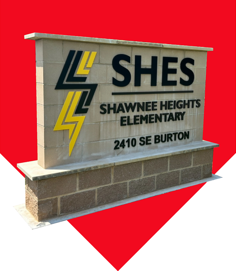 Custom monument sign built by Endura