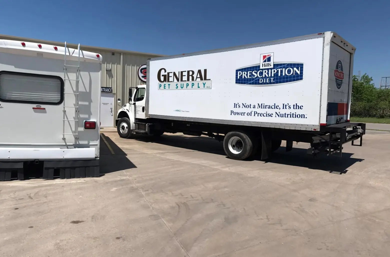 Full-height graphics installed by Endura on a commercial box truck